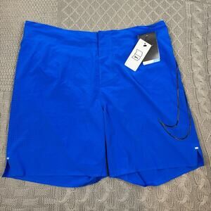 Nike Running Athletic Shorts Dri Fit Bold Blue 619892 $95 Men's 34